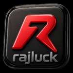Rajluck logo featuring a modern red R icon on a black background for the official Rajluck Game APK website.